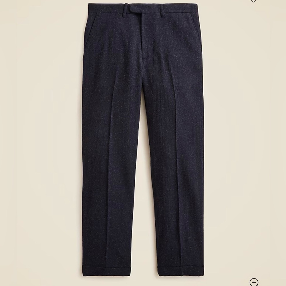 J. Crew Classic Creased Trouser Pants in Japanese Wool Blend